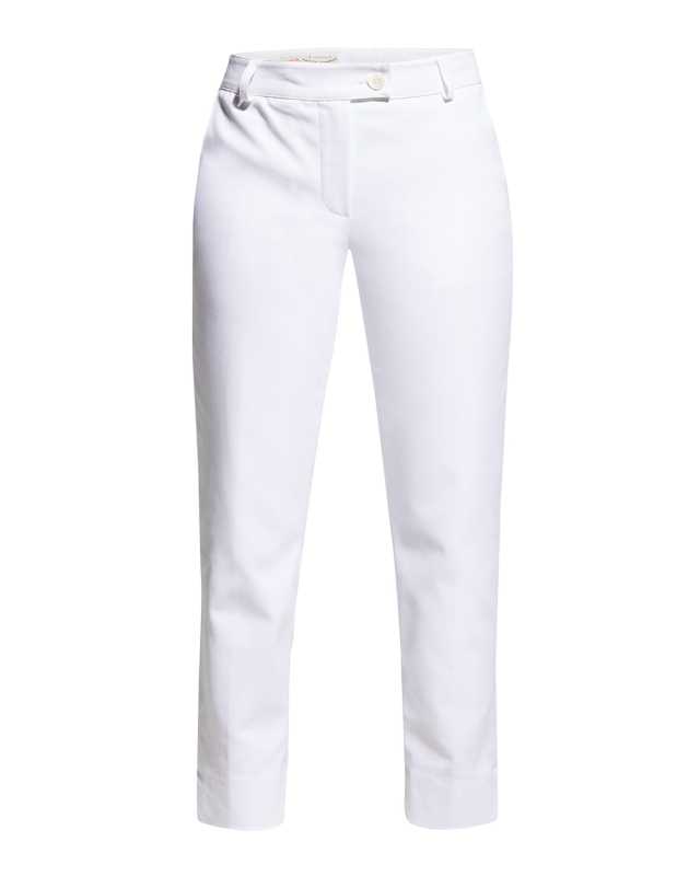 Cropped Slim-Leg Pants